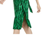 Vestido envelope sintético com amarração lateral feminino INC Iternational Concepts, verde, tamanho grande