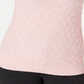 Karen Scott Suéter Feminino de Tricô com Cordão Diamante Rosa Tamanho XS