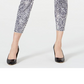 Calça jeans skinny feminina com estampa animal da INC Iternational Concepts, tamanho 10, cinza