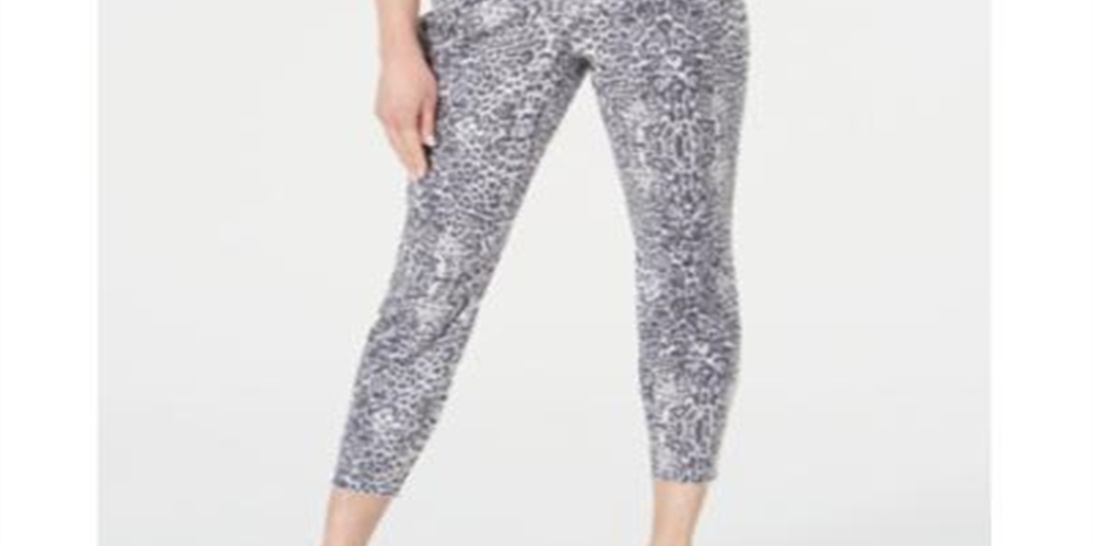 Calça jeans skinny feminina com estampa animal da INC Iternational Concepts, tamanho 10, cinza