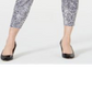 Calça jeans skinny feminina com estampa animal da INC Iternational Concepts, tamanho 10, cinza