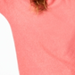Suéter feminino de cashmere puro com manga comprida Charter Club, tamanho coral, grande