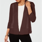 Cardigan Alfani Feminino com Pontos Mistos e Frente Aberta, Marrom, Tamanho Pequeno