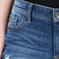 Calça jeans feminina desgastada INC Iternational Concepts, tamanho 4, azul