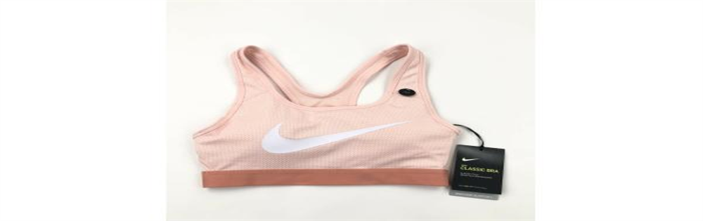 Sutiã esportivo Nike Classic Swoosh Support feminino rosa tamanho pequeno