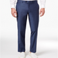 Calça social masculina Bar III resistente a rugas, slim fit, azul, tamanho 32x32
