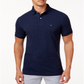 Camisa polo masculina Tommy Hilfiger Classic Fit azul tamanho XXX-G