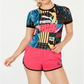 Camiseta Puma Clash Printed Cropped Feminina Preta Tamanho X-G