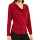 Top metálico com decote redondo feminino Monteau, preto, tamanho 3XL