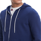 Suéter com capuz e zíper completo Tommy Hilfiger masculino, Blue Depths, tamanho médio