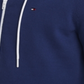 Suéter com capuz e zíper completo Tommy Hilfiger masculino, Blue Depths, tamanho médio