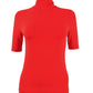 Blusa Ralph Lauren Feminina Gola Alta Stretch Vermelha Tamanho Pequeno Pequeno
