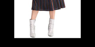 Saia MIDI listrada metálica Rachel Roy Junior, preta, tamanho pequeno