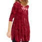 Blusa feminina Alfani com manga dolman, vermelha, tamanho médio
