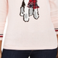 Suéter feminino Tommy Hilfiger Holiday Terrier rosa tamanho XX-G