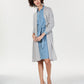 Cardigan feminino de cashmere puro Charter Club, tamanho pequeno, prateado