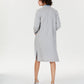 Cardigan feminino de cashmere puro Charter Club, tamanho pequeno, prateado