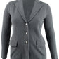 Ralph Lauren Blazer Feminino de Malha de Algodão Cinza Tamanho Pequeno Pequeno