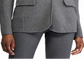 Ralph Lauren Blazer Feminino de Malha de Algodão Cinza Tamanho Pequeno Pequeno