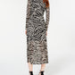 Vestido midi de malha zebra Rosie Harlow Junior, preto, tamanho pequeno