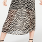 Vestido midi de malha zebra Rosie Harlow Junior, preto, tamanho pequeno