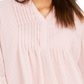 Charter Club Blusa feminina texturizada com babados duplos, rosa, tamanho extrapequeno