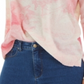 Suéter de cashmere tie-dye feminino Charter Club rosa tamanho extragrande