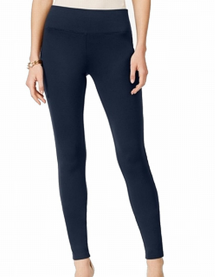 Leggings femininas sem costura INC International Concepts, azul, tamanho 0, pequena