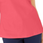 Karen Scott Blusa Feminina de Crochê com Frente em Algodão, Coral, Tamanho Médio