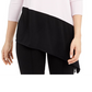 Blusa feminina Alfani Colorblock assimétrica rosa tamanho pequeno