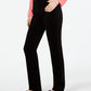 Calça de veludo cotelê Lexington Tummy Control feminina Charter Club, preta, tamanho 18x4,5