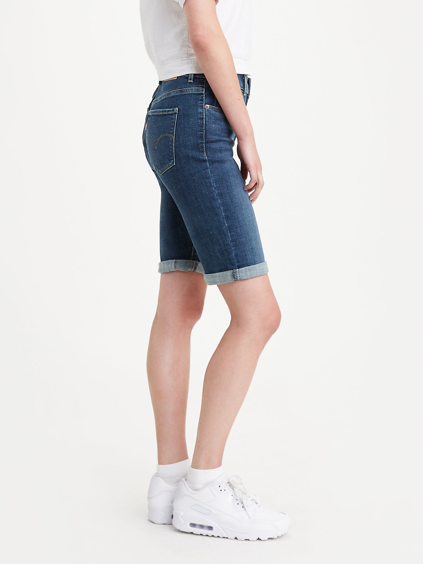 Bermuda Levi's Feminina Azul Tamanho 8