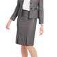 Le Suit Saia plissada feminina, preta, tamanho 2, pequena