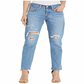 Calça Jeans Skinny Levi's 711 Bordada Feminina Azul Tamanho 16 W33