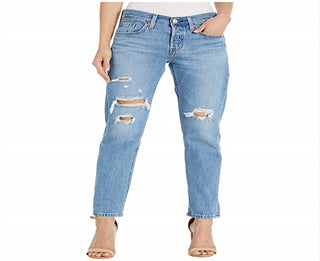 Levi's Women's 711 Embroidered Skinny Jeans Blue Size 16 W33