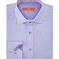 Camisa listrada pied-de-poule masculina Tallia com botões, roxa, tamanho 34-35
