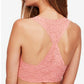 Sutiã estilo nadador feminino Free People, cor rosa, tamanho extrapequeno
