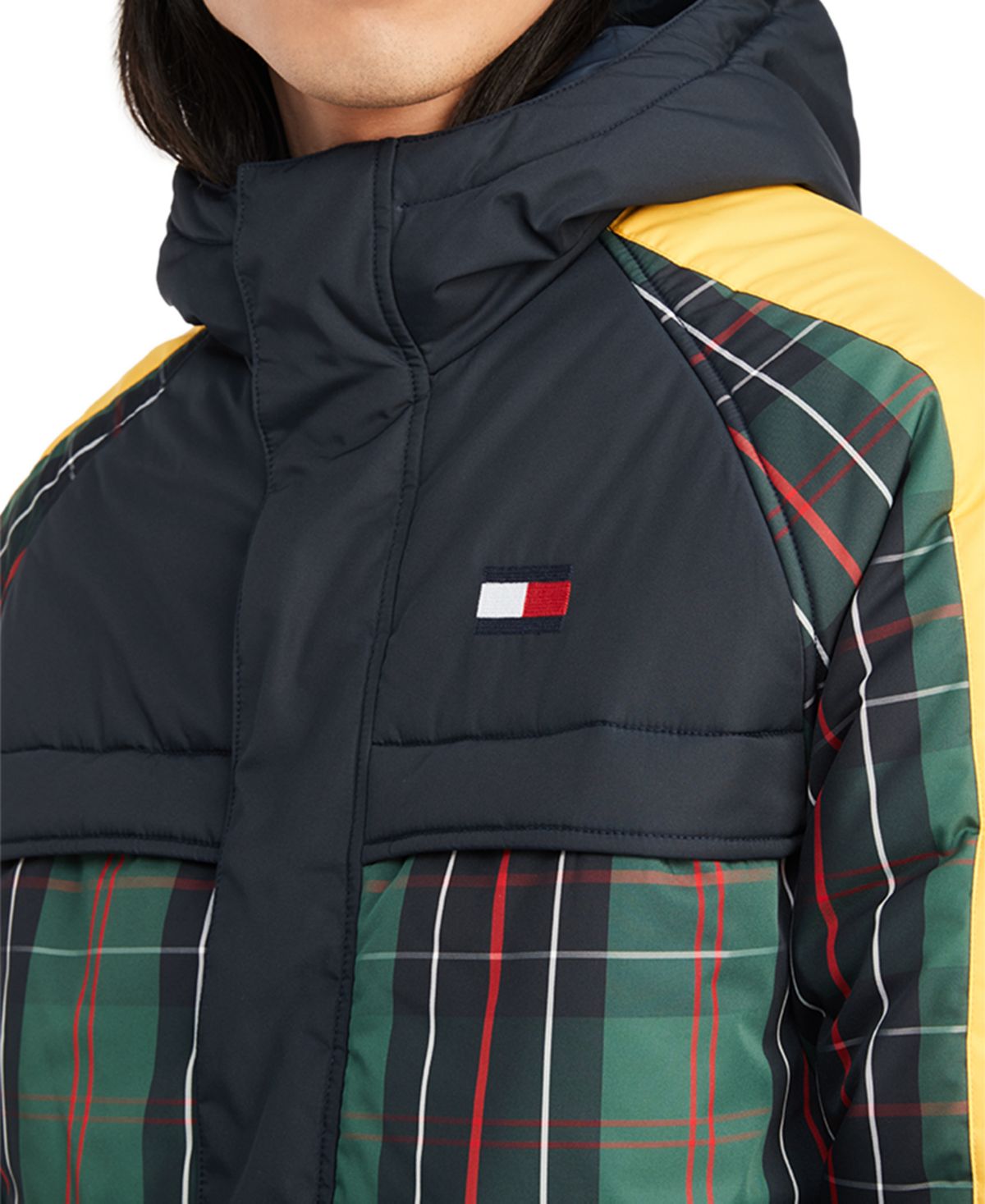 Jaqueta com capuz Tommy Hilfiger Lou Filled masculina, tamanho médio, vários tamanhos