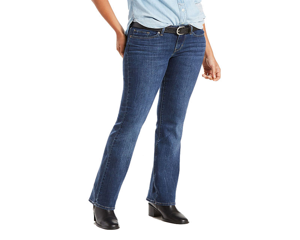 Calça jeans Levi's 715 Vintage Boot Cut feminina, azul, tamanho 31x32