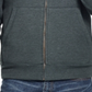 Moletom com capuz masculino vintage à prova de intempéries com forro de lã verde tamanho GG
