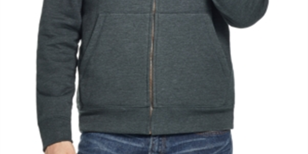 Moletom com capuz masculino vintage à prova de intempéries com forro de lã verde tamanho GG