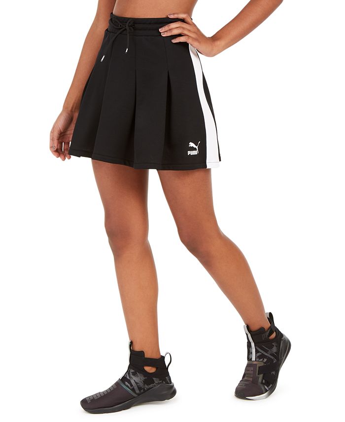 Saia Plissada Puma Classics Feminina Preta Tamanho Grande