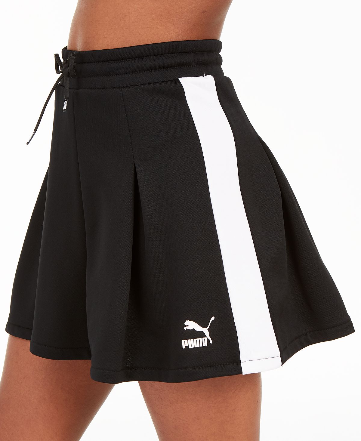 Saia Plissada Puma Classics Feminina Preta Tamanho Grande