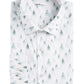 Camisa social masculina Bar III com estampa de floresta nevada elástica, tamanho verde, 14x14