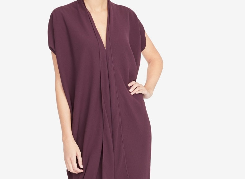 Vestido Caftan Feminino Rachel Roy Roxo Tamanho X-Grande