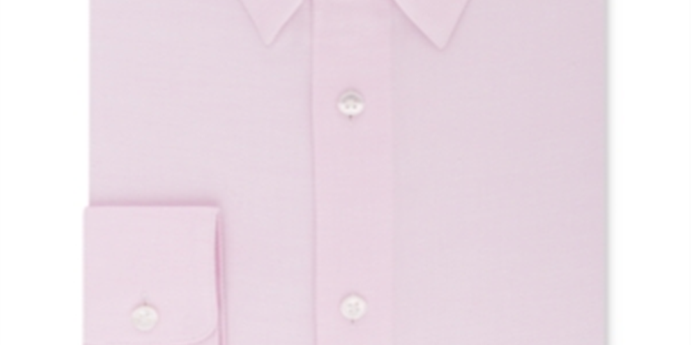 Camisa social masculina Calvin Klein com gola lisa - Azul-marinho, tamanho 16,5 x 32 x 33