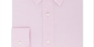 Camisa social masculina Calvin Klein com gola lisa - Azul-marinho, tamanho 16,5 x 32 x 33