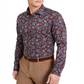 Camisa social masculina Bar III Max Cotton Paisley Borgonha Tamanho P