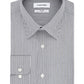 Camisa social Calvin Klein masculina Steel Classic Regular Fit, sem passar, com listras elásticas, tamanho azul, 16,5 x 34-35
