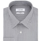 Camisa social Calvin Klein masculina Steel Classic Regular Fit, sem passar, com listras elásticas, tamanho azul, 16,5 x 34-35